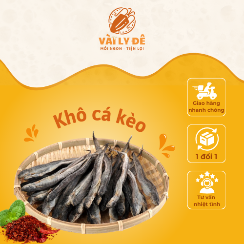 Khô cá kèo đặc sản Cà Mau- Vài Ly Đê.